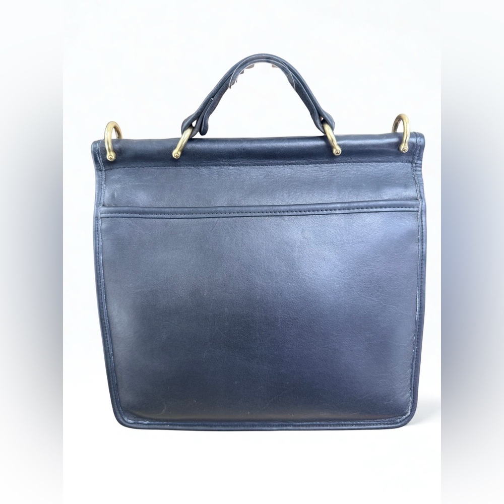 ✨ PRISTINE ✨ Vintage Coach Willis Bag 9927 Black Glovetanned Leather & Dust Bag - Picture 4 of 12